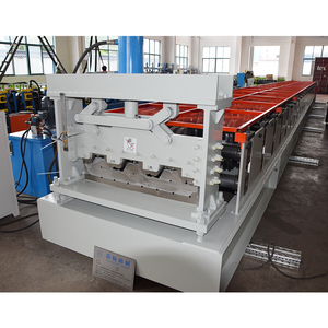 Building Materials Galvanized Roof Steel Structure Composite Floor Deck Roll Forming Machine With Punch