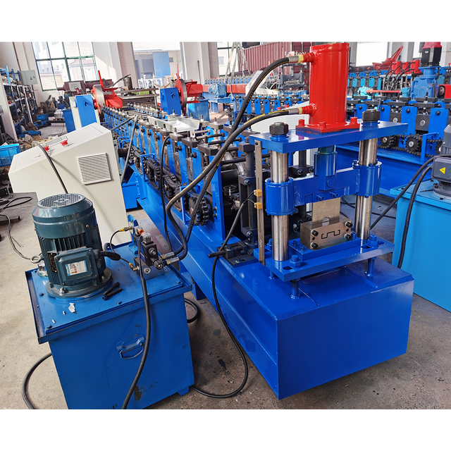 Building Construction High Speed Full Automatic M Shape Steel Frame Purlin Roll Forming Machine