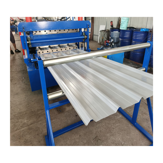 Color Steel Galvanized Metal Aluminum Glazed Trapezoidal Sheet Roof Tile Wall Panel Double Layer Roll Forming Machine