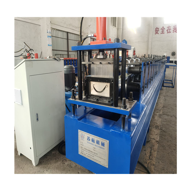 Round roof gutter roll forming machine Gutter making machine