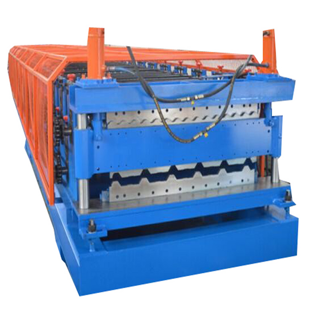 Excellent Performance 8*1.5*1.6m Corrugated Steel Double Layer Roofing Sheet Roll Forming Machine