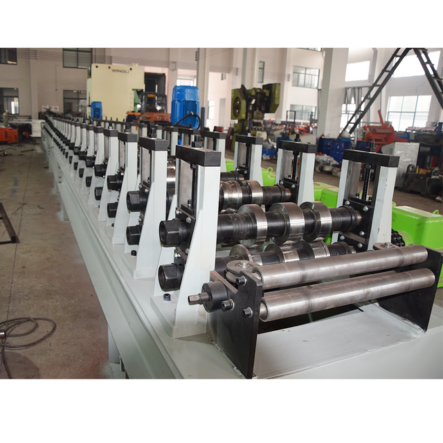 Long Service Life Fully Automatic Supermarket Storage Shelve Rack Upright Post Roll Forming Machine