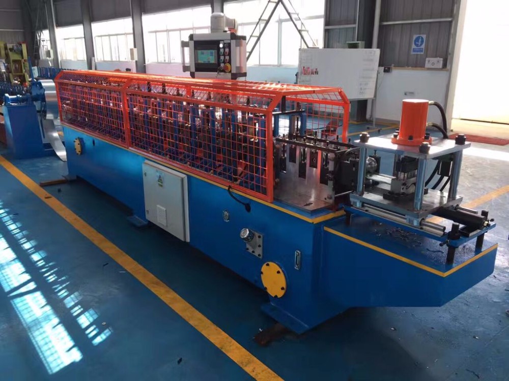 Galvanized Metal Door Machine Twin Lath Roller Shutter Slat Roll Forming Machinery