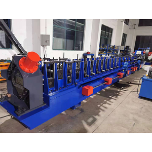 Automatic Interchangeable Hydraulic Cutting Steel Frame Roll Forming C Purlin Machine Gutter Machine